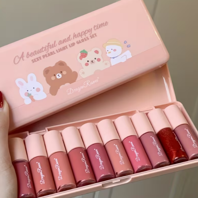 10pcs Lip Gloss Set Box image 3