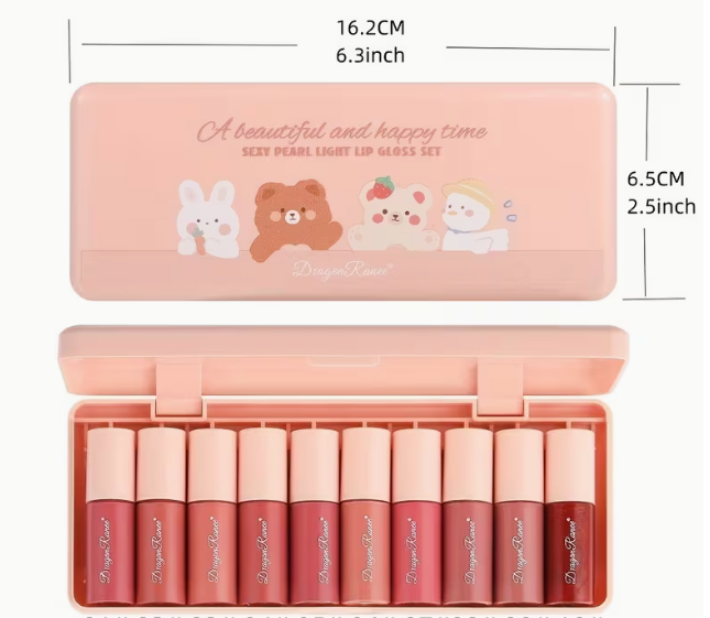10pcs Lip Gloss Set Box image 5