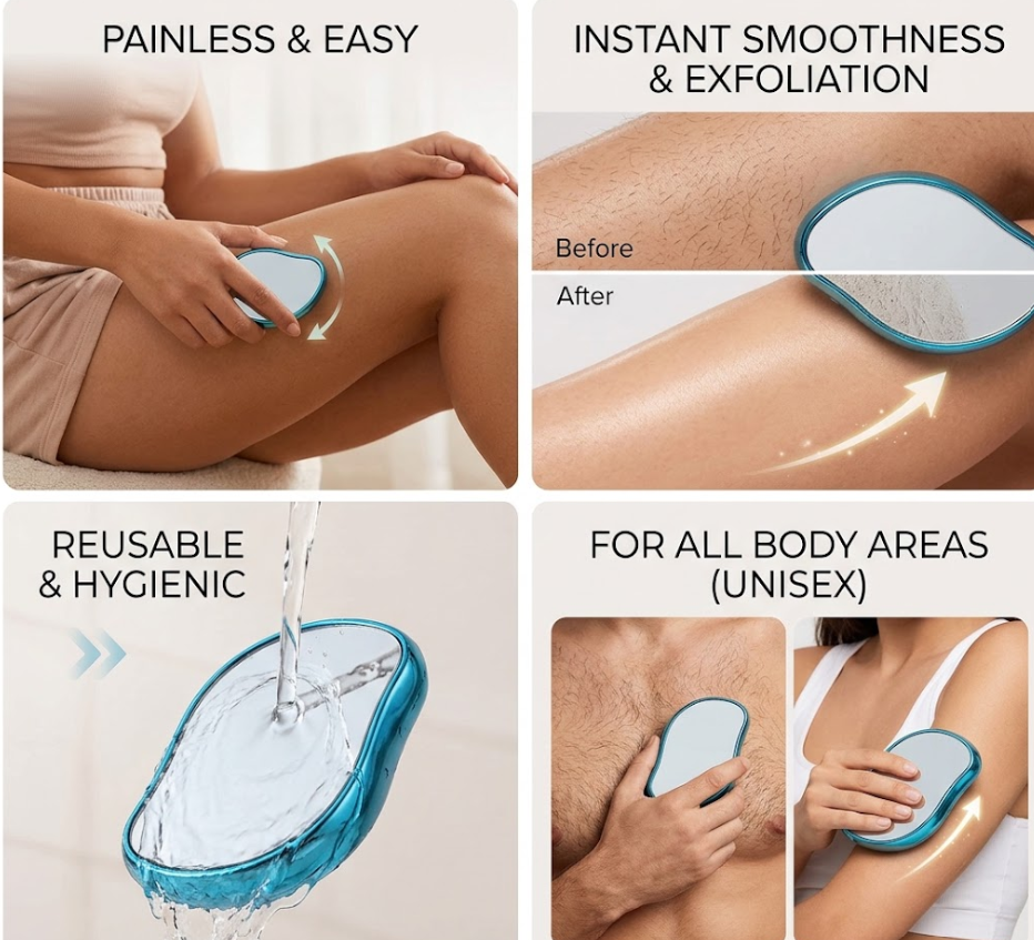 Crystal hair remover stone Painless Epilator image 2