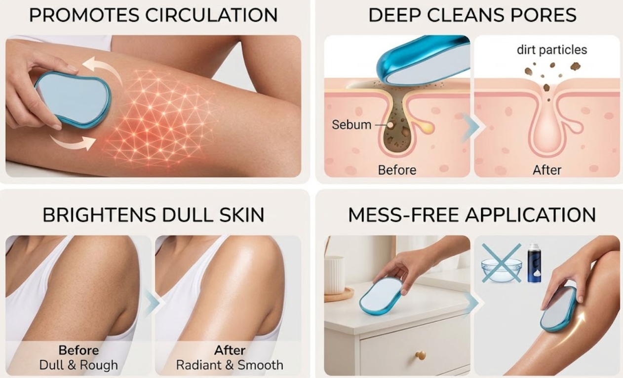 Crystal hair remover stone Painless Epilator image 4