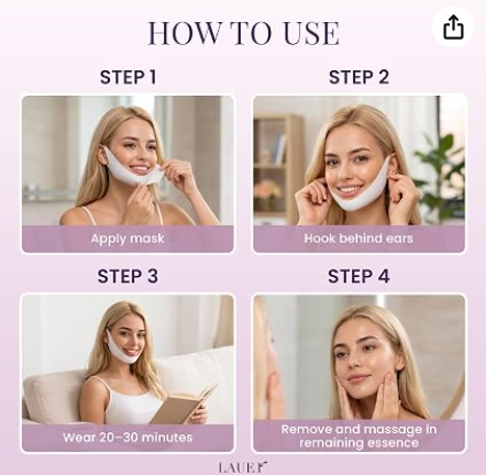 LAUER COSMETIC V Shaped Slimming Face Mask image 3
