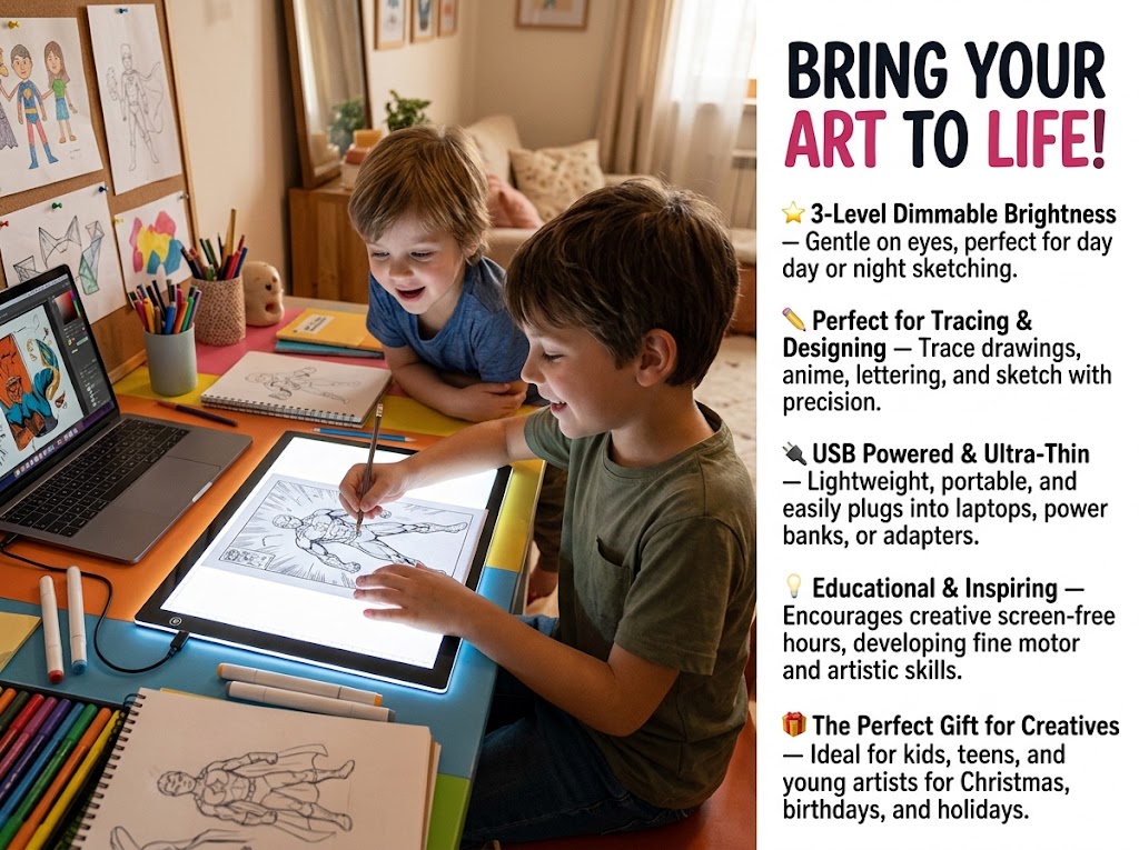 LED Drawing Copy Board Kids Toy to Draw image 7