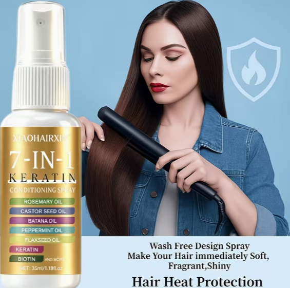 7-In-1 Keratin Wash-Free Soft Hair Care Spray image 3