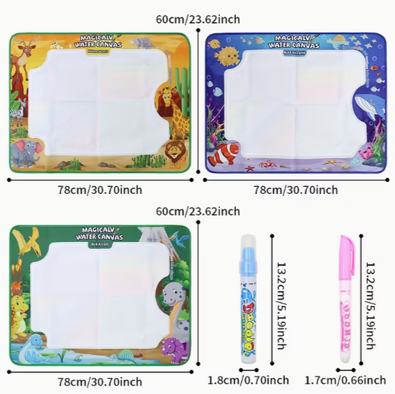 Magical Water Drawing Canvas Doodle Mat for Kids image 3
