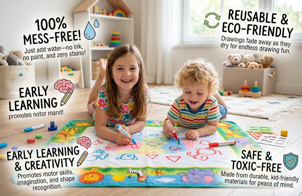 Magical Water Drawing Canvas Doodle Mat for Kids image 7